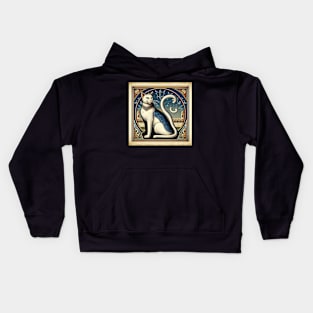 cat portrait tee Kids Hoodie